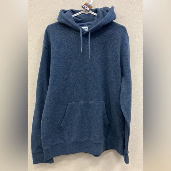 Old navy Sherpa Men's Blue Hoodie XL - Picture 1 of 1